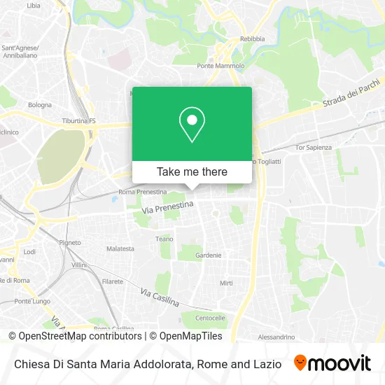 Church of Santa Maria Addolorata map