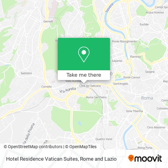 Hotel Residence Vatican Suites map
