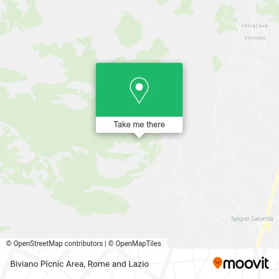 Biviano Picnic Area map