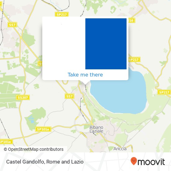 Castel Gandolfo map