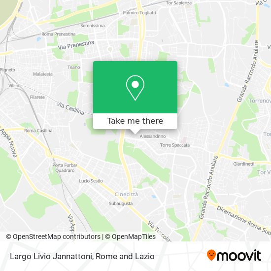 Largo Livio Jannattoni map