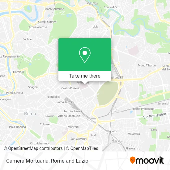 Camera Mortuaria map