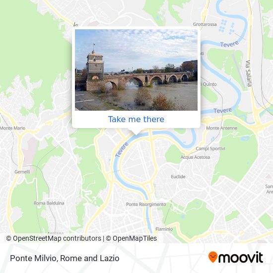 Ponte Milvio map
