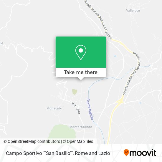 Campo Sportivo ""San Basilio"" map