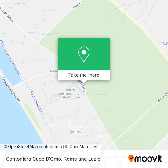 Capo D'Omo Roadhouse map