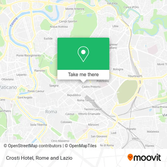 Crosti Hotel map