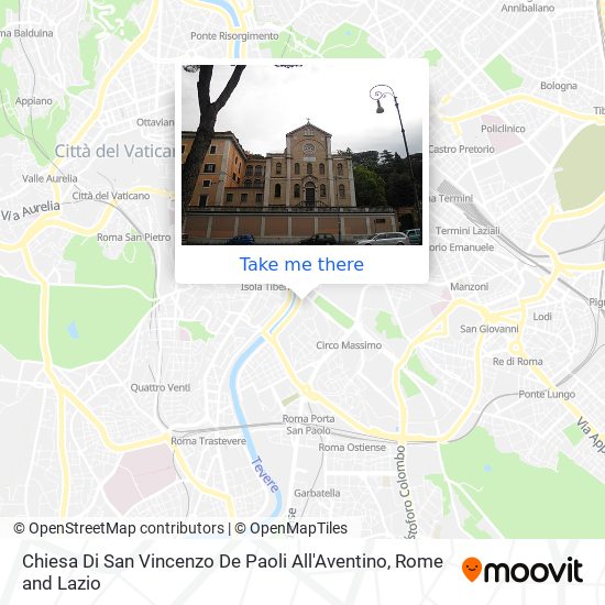 Chiesa Di San Vincenzo De Paoli All'Aventino map