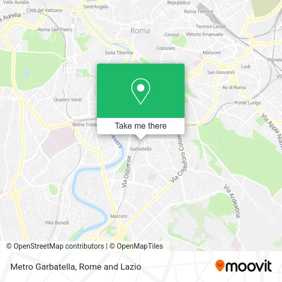 Metro Garbatella map