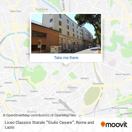 Liceo Classico Statale ""Giulio Cesare"" map