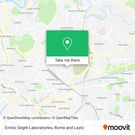 Emilio Segrè Laboratories map