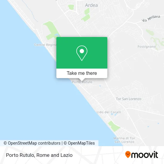 Porto Rutulo map