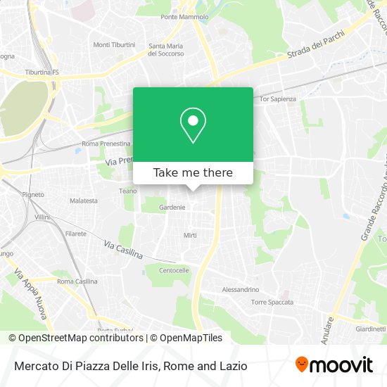 Mercato Di Piazza Delle Iris map