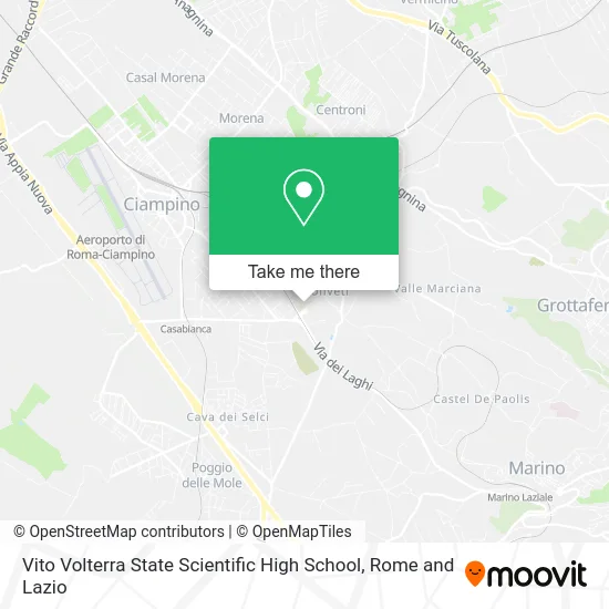 Vito Volterra State Scientific High School map
