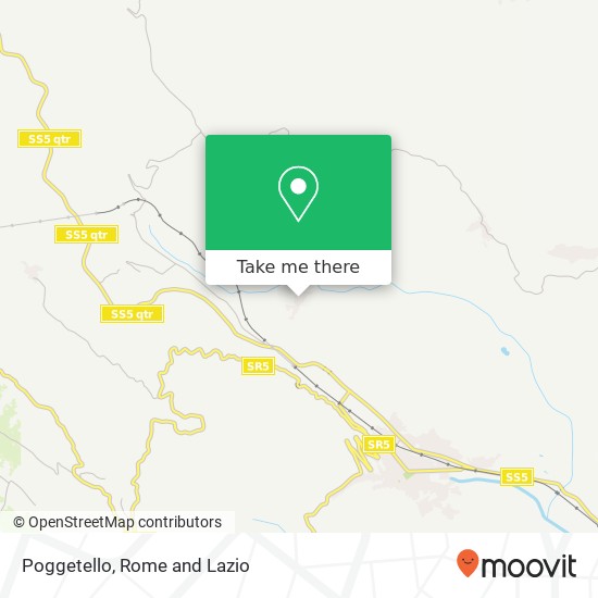 Poggetello map