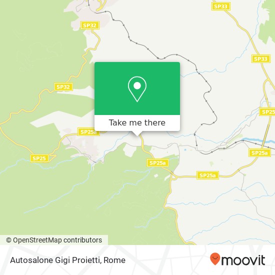 Autosalone Gigi Proietti map