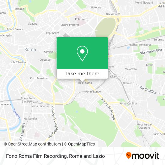 Fono Roma Film Recording map