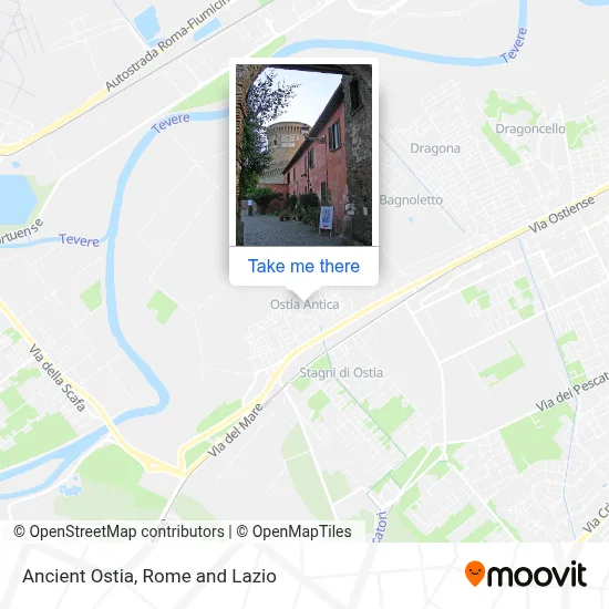 Ancient Ostia map