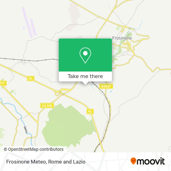Frosinone Meteo map