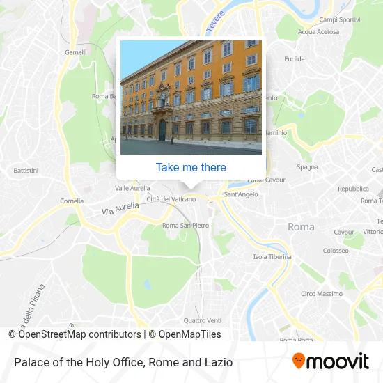 Palace of the Holy Office map