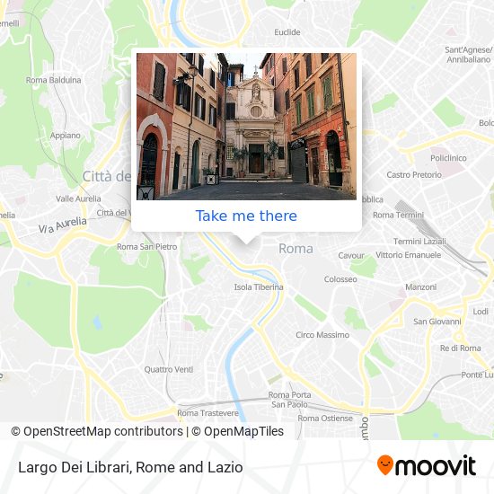Largo Dei Librari map