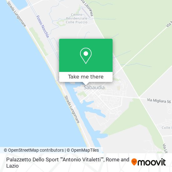 Palazzetto Dello Sport ""Antonio Vitaletti"" map