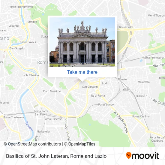 Basilica of St. John Lateran map