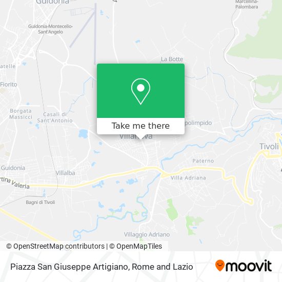 Piazza San Giuseppe Artigiano map