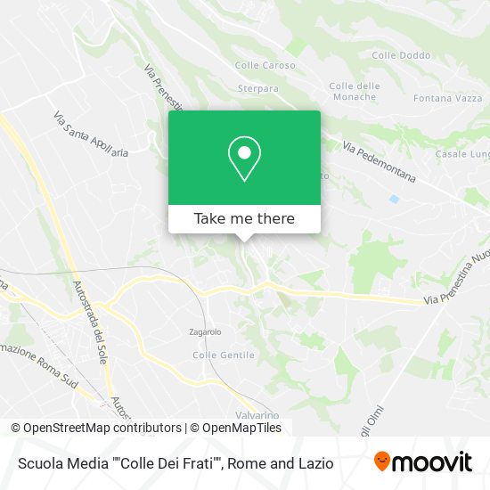 Scuola Media ""Colle Dei Frati"" map