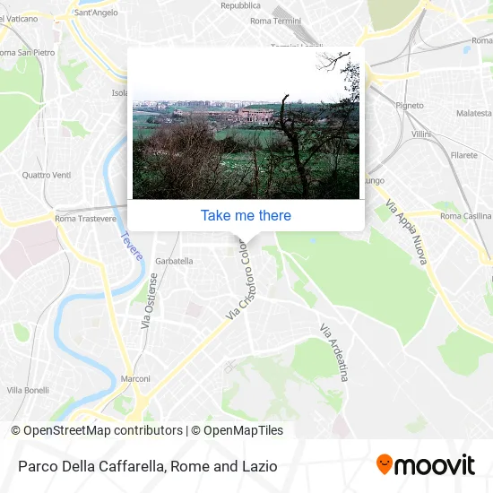 Parco Della Caffarella map