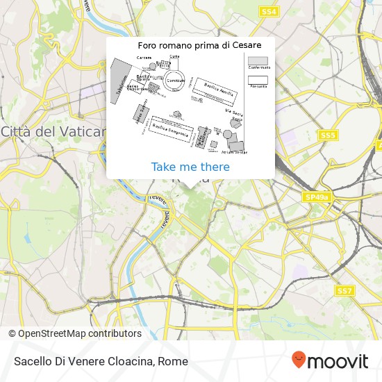 Sacello Di Venere Cloacina map