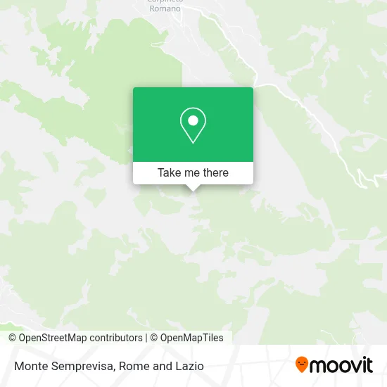 Monte Semprevisa map