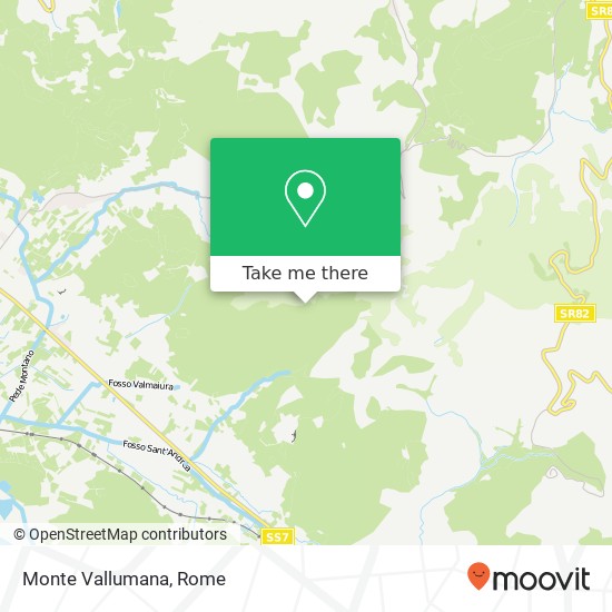 Monte Vallumana map