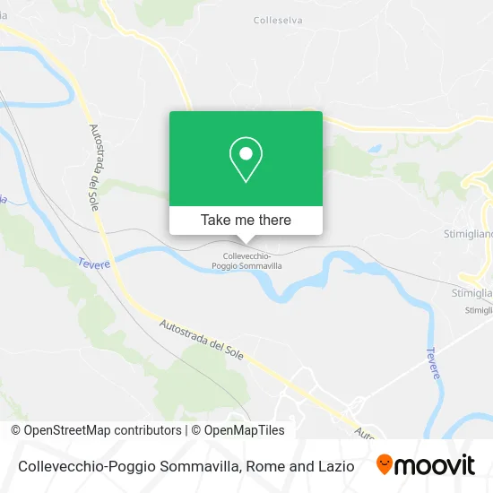 Collevecchio-Poggio Sommavilla map