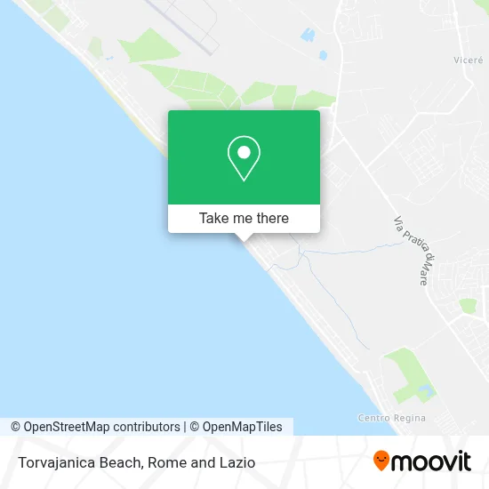Torvajanica Beach map