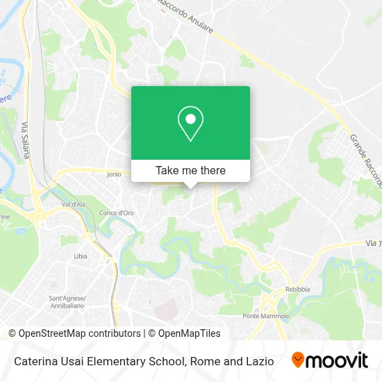 Caterina Usai Elementary School map