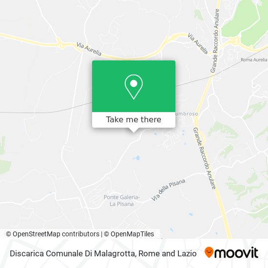 Discarica Comunale Di Malagrotta map