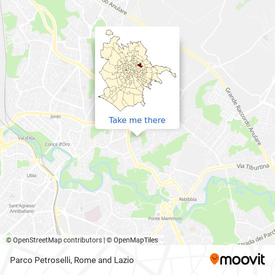 Parco Petroselli map