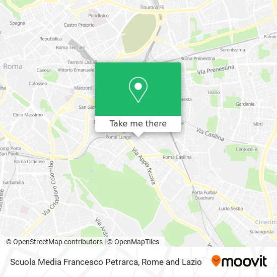 Francesco Petrarca Middle School map