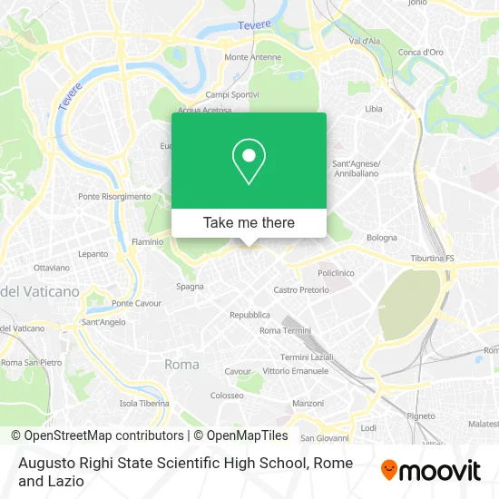 Augusto Righi State Scientific High School map