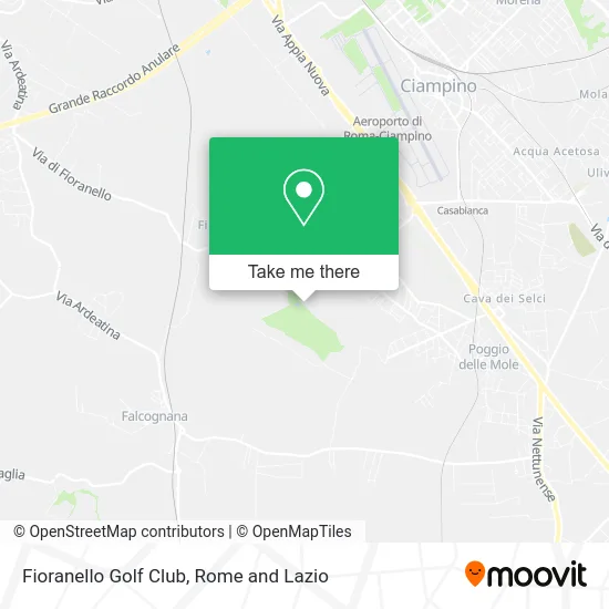 Fioranello Golf Club map