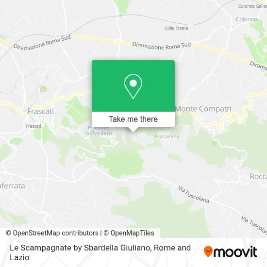 Le Scampagnate by Sbardella Giuliano map