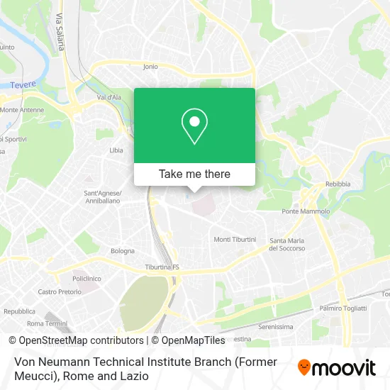 Von Neumann Technical Institute Branch (Former Meucci) map