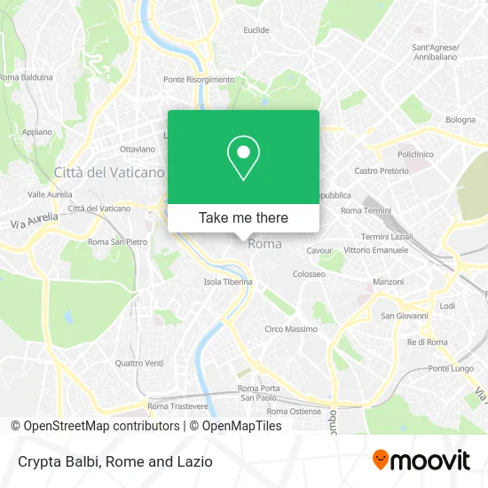 Crypta Balbi map