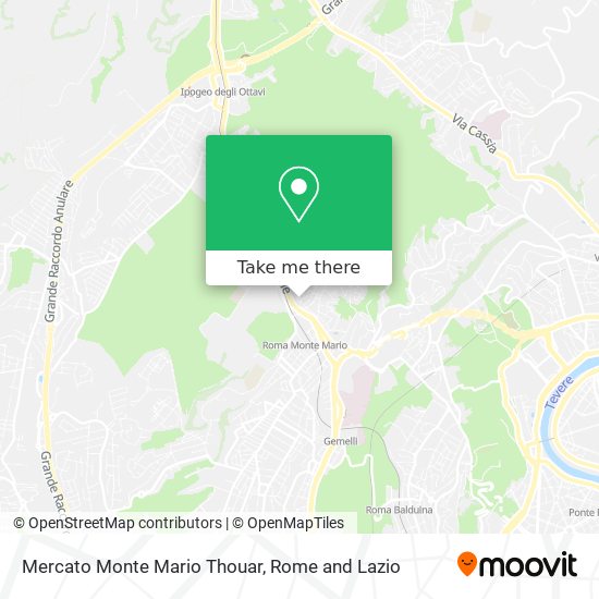 Mercato Monte Mario Thouar map