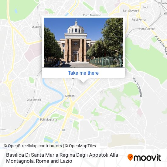 Basilica Di Santa Maria Regina Degli Apostoli Alla Montagnola map