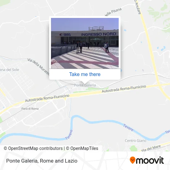 Ponte Galeria map