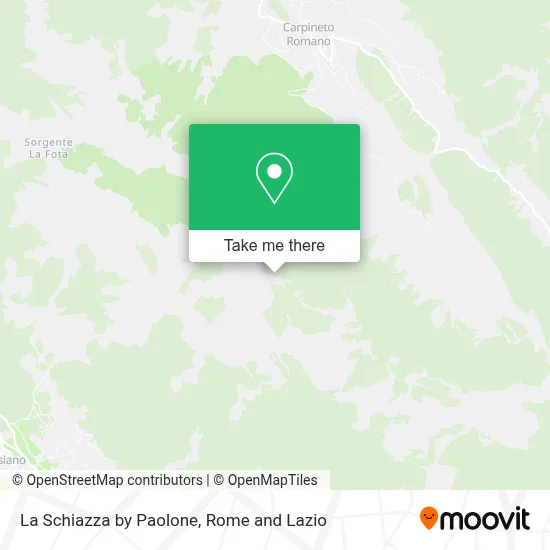 La Schiazza by Paolone map