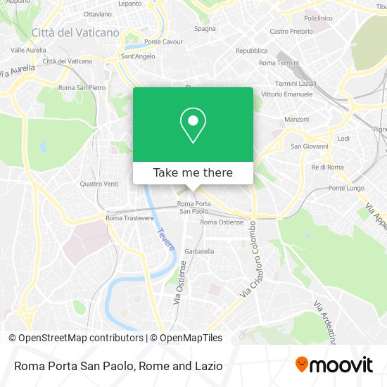 Roma Porta San Paolo map