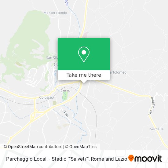 Parcheggio Locali - Stadio ""Salveti"" map