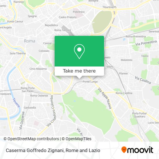 Caserma Goffredo Zignani map